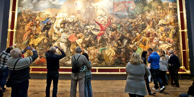big painting at the National Museum in Warsaw